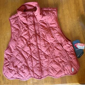 FP Movement by Free People Quinn Quilted Puffer Vest in Red Earth